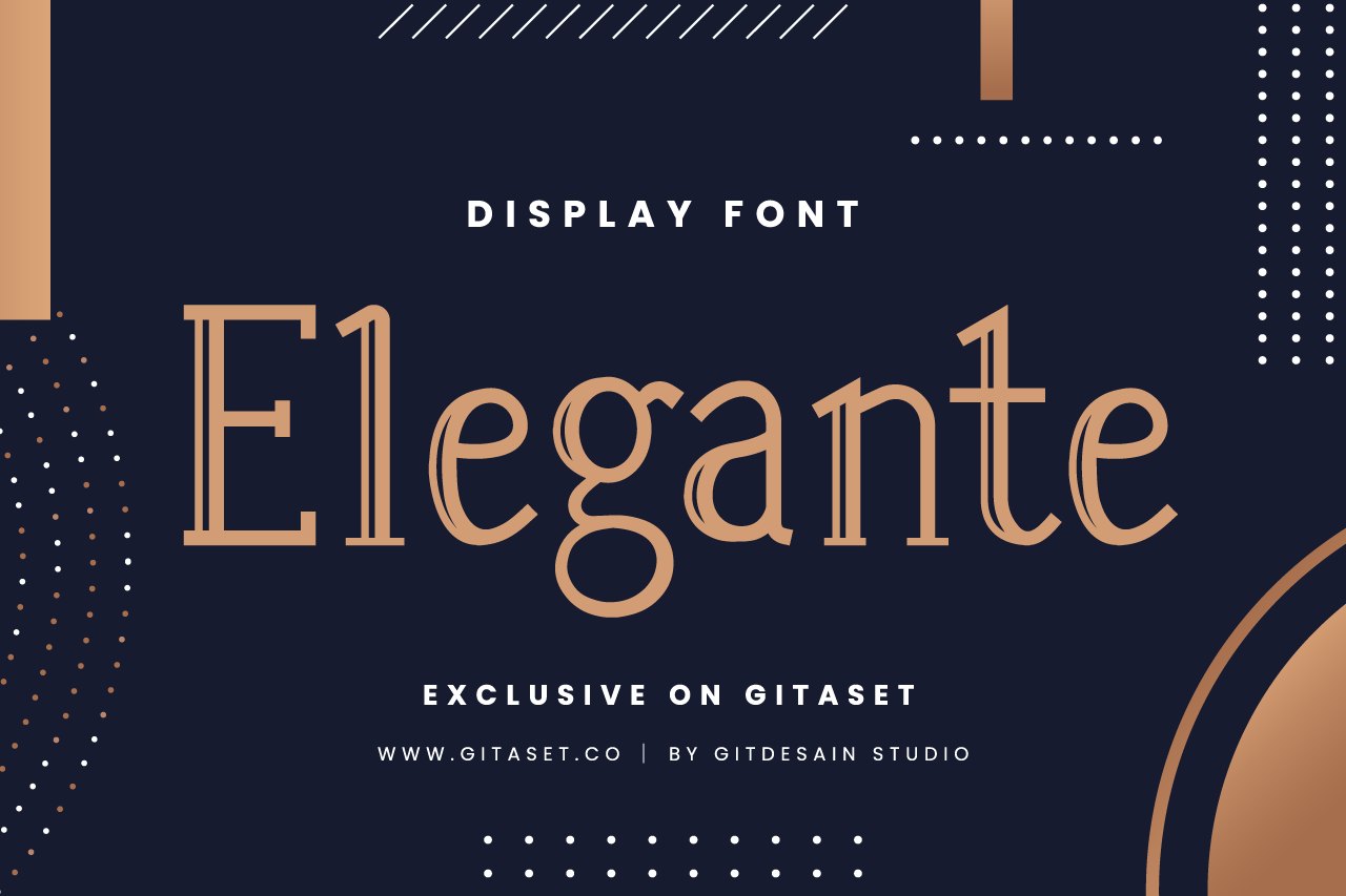Elegante - Display Font - Git Aset